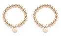 Lauren Ralph Lauren Gold-Tone Logo Beaded Bracelet